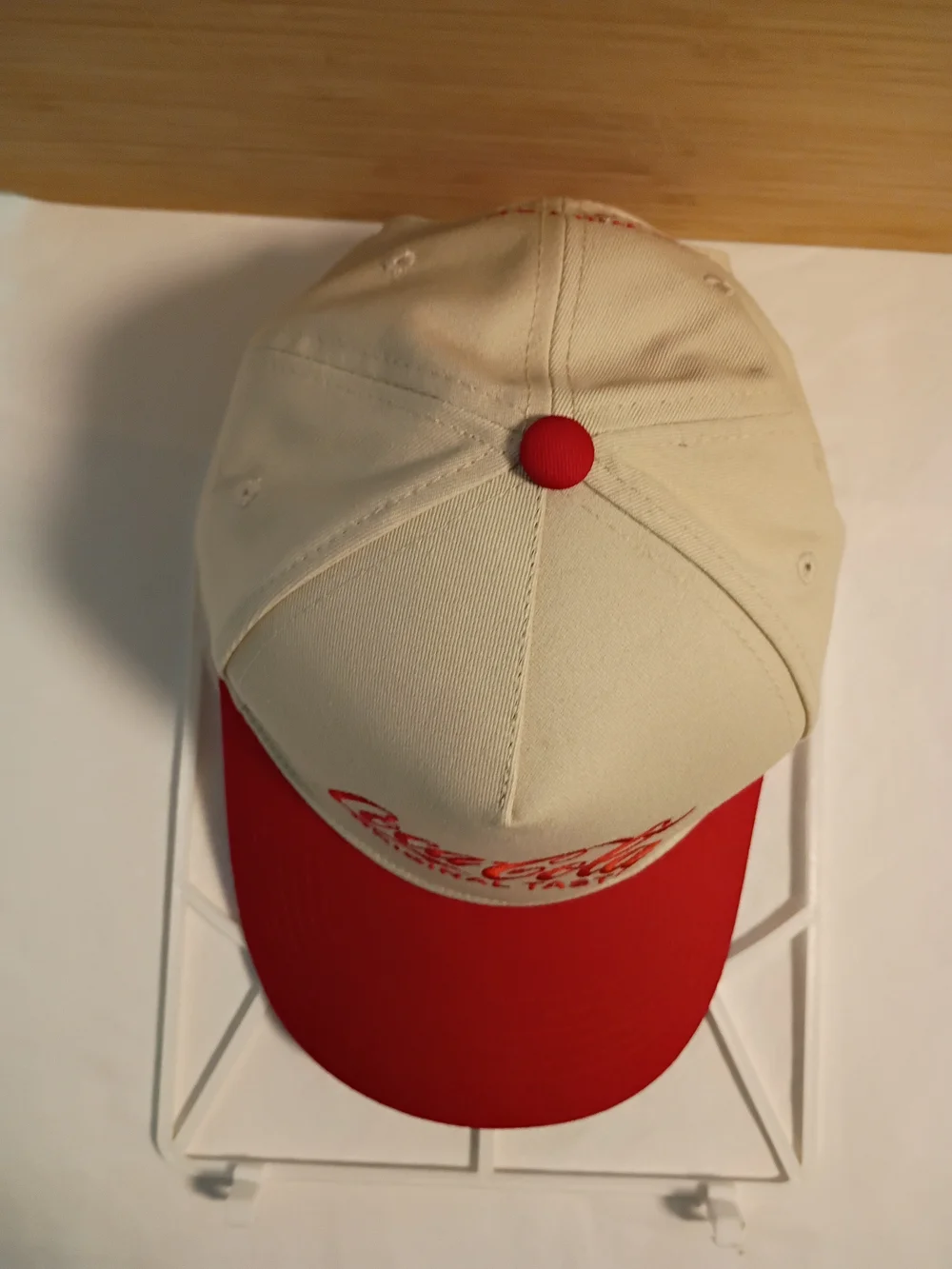 Coca-Cola Original Taste Two-Tone Baseball Cap - Red & Cream